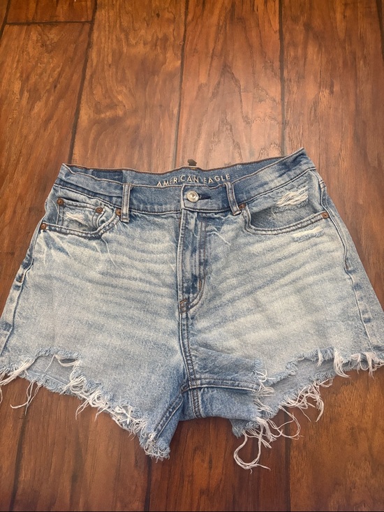American Eagle Outfitters Pants - American Eagle Outfitters Faded Light Blue Distressed Denim Shorts